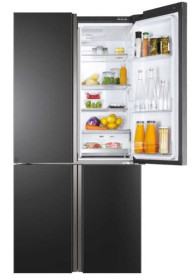 Haier HTF-610DSN7 - Frigorífico Americano NoFrost A++ Acero Negro