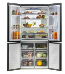 Haier HTF-610DSN7 - Frigorífico Americano NoFrost A++ Acero Negro