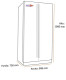 Haier HTF-610DSN7 - Frigorífico Americano NoFrost F Acero Negro