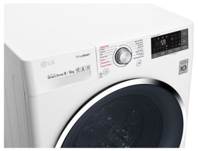Lg F4J8FH2W - Lavasecadora 9/6 Kg 1400rpm Inverter Vapor Clase A