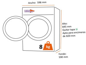 Bosch WUU28T6XES - Lavadora 8Kg 1400rpm Clase C Motor EcoSilence Inox