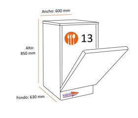 Aeg FFB53620ZW - Lavavajillas 60 cm 13 cubiertos Clase D AirDry