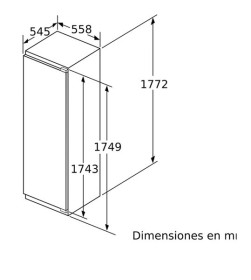 Balay 3FIE737S - Frigorífico de 1 puerta integrable de 177x56x55cm