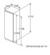 Balay 3FIE737S - Frigorífico de 1 puerta integrable de 177x56x55cm