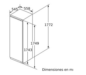 Balay 3GIF737F - Congelador integrable 177,2 x 55,8 cm A++ No Frost