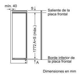 Balay 3GIF737F - Congelador integrable 177,2 x 55,8 cm A++ No Frost