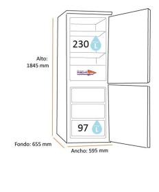 Beko RCHE365K30XBN - Frigorífico combi 184,5 x 59,5 cm F Look Inox