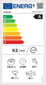 Samsung WW10T554DTW/S3 - Lavadora AddWasth de 10,5kg Clase A -30%