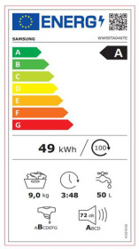 Samsung WW90TA046TE/EC - Lavadora EcoBubble de 9kg 1400rpm A -40%