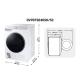 Secadora Serie 80 9kg Blanco DV90T8240SH