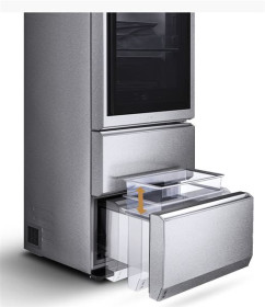 Lg LSR200B - Frigorífico Combi con Cajones 179x70cm Door in Door A++ Inox