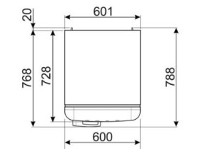 Smeg FAB32RCR5 - Frigorífico Combi 196,8x60,1cm 50's Style A+++ Crema