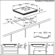 Zanussi ZITN633K - Placa inducción 3 zonas 60 cm Hob2Hood