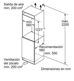 Bosch KIR41AFF0 - Frigorífico Integrable 122.5x56cm Clase A++