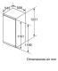 Bosch KIR41AFF0 - Frigorífico Integrable 122.5x56cm Clase A++