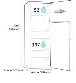 Hisense RT327N4AWF - Frigorífico 2 puertas de 167,6 x 55 cm Clase F