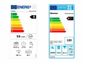 Hisense WFQY1014EVJM - Lavadora A+++ de 10kg 10 años en motor Vapor