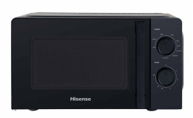 Hisense H20MOBS1HG - Microondas negro con grill de 20 litros