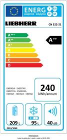 Liebherr 12084200 - Frigorífico Combi CN 322 Nofrost 186.1x60cm A++
