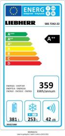 Liebherr SBS 7242 Comfort NoFrost - Conjunto Side-by-Side 185,2 cm