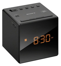 Sony ICF-C1B - Radio despertador color negro bandas AM y FM