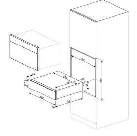 Smeg CPR315X - Calientaplatos 13.5x59.7cm Línea Clásica Antihuellas