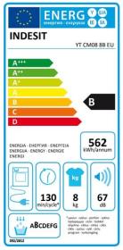 Indesit YT CM08 8B EU - Secadora de Condensación 8 Kg Clase B