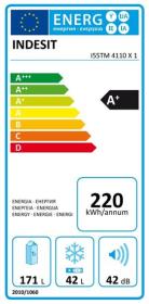 Indesit I55TM 4110 X 1 - Frigorífico 2 Puertas 144x54cm Clase A+ Inox