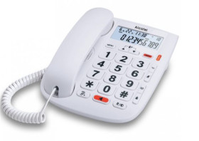 Alcatel TMAX20 - Teléfono de sobre mesa en blanco Teclas grandes