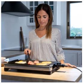 Cecotec 03093 - Plancha de Asados Tasty&Grill 2000 Inox 2000W