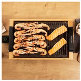 Cecotec 03092 - Plancha Grill Tasty&Grill 2000 Bamboo LineStone
