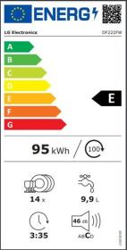 Lg DF222FW - Lavavajillas 14 servicios E/A++ 84,5 x 59,9 cm blanco