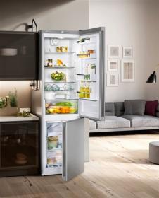 Liehberr CNPel 372-21 - Frigorífico inox 201,1x60x65,5cm A+++