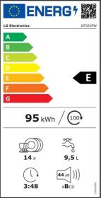 Lg DF325FW - Lavavajillas 14 servicios E/A++ 60cm 3ª bandeja blanco