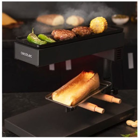 Cecotec 03081 - Raclette para Queso Cheese&Grill 6000 Black 600 W
