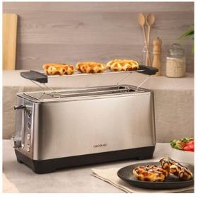 Cecotec 03086 - Tostador 2 Ranuras Largas BigToast Extra Double