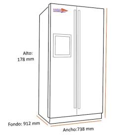 Aeg RMB76121NX - Frigorífico Americano, No-Frost, Clase F Inox