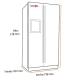 Aeg RMB76121NX - Frigorífico Americano, No-Frost, Clase F Inox