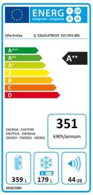 Electrolux EAL6147WOX - Frigorífico 178cm NoFrost A++ Inox