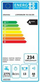 Electrolux ESF5545LOW - Lavavajillas 13 Cubiertos Clase A+++ Blanco