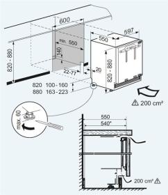 Liebherr 12000050 - Congelador Integrable Bajo Encimera SUIGN 1554 A++