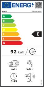 Bosch SMS2HTW60E - Lavavajillas 12 cubiertos 48dB Clase E Media carga