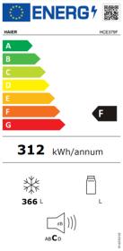 Haier HCE379F - Arcón Congelador 366 Litros 84.5x124 Cm Clase F Blanco