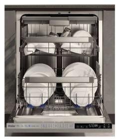 Haier XIB 6B2S3FS - Lavavajillas Integrado 60cm 16 Cubiertos Clase B