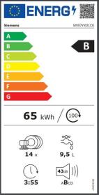 Siemens SN97YX01CE - Lavavajillas integrable 60 cm Clase B Home Connect