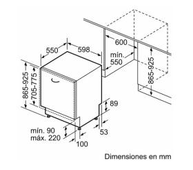 Siemens SX65ZX49CE - Lavavajillas integrado 60 cm XXL 14 servicios C