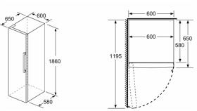 Siemens KA95NAIDP - Conjunto Side by Side NoFrost 186x120Cm Antihuellas D