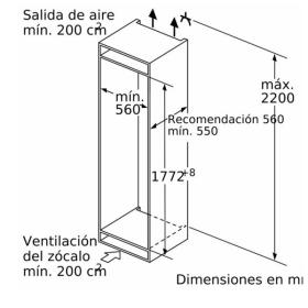 Siemens GI81NAEF0 - Congelador Integrado 177.2x55.8 cm No Frost Clase F