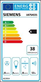 Siemens LI67SA531 - Campana telescópica 60cm 4 potencias Inox