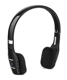 Elbe ABT-033-NE - Auriculares Bluetooth 3.0 Plegables 8H Negros